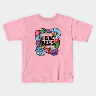 I Love Bees Kids T-Shirt